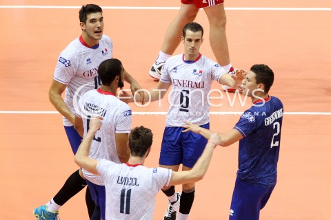  21.09.2013 GDANSK ERGO ARENA<br />SIATKOWKA MEZCZYZN<br />MISTRZOSTWA EUROPY W SIATKOWCE MEZCZYZN 2013 CEV VELUX<br />VOLLEYBALL EUROPEAN CHAMPIONSHIP MEN 2013 - FINAL ROUND <br />GRUPA B ( GROUP B )<br />FRANCJA - POLSKA ( FRANCE - POLAND )<br />N/Z BENJAMIN TONIUTTI JENIA GREBENNIKOV JULIEN LYNEEL EARVIN NGAPETH RADOSC EMOCJE <br /> 