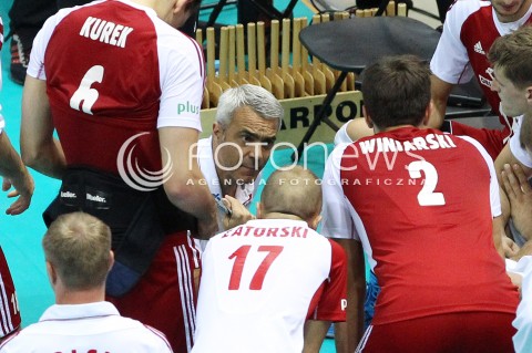  21.09.2013 GDANSK ERGO ARENA<br />SIATKOWKA MEZCZYZN<br />MISTRZOSTWA EUROPY W SIATKOWCE MEZCZYZN 2013 CEV VELUX<br />VOLLEYBALL EUROPEAN CHAMPIONSHIP MEN 2013 - FINAL ROUND <br />GRUPA B ( GROUP B )<br />FRANCJA - POLSKA ( FRANCE - POLAND )<br />N/Z ANDREA ANASTASI TRENER ( HEAD COACH ) <br /> 