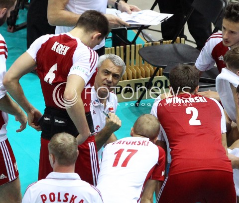  21.09.2013 GDANSK ERGO ARENA<br />SIATKOWKA MEZCZYZN<br />MISTRZOSTWA EUROPY W SIATKOWCE MEZCZYZN 2013 CEV VELUX<br />VOLLEYBALL EUROPEAN CHAMPIONSHIP MEN 2013 - FINAL ROUND <br />GRUPA B ( GROUP B )<br />FRANCJA - POLSKA ( FRANCE - POLAND )<br />N/Z ANDREA ANASTASI TRENER ( HEAD COACH ) <br /> 