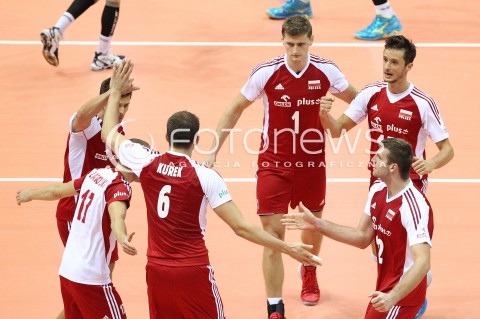  21.09.2013 GDANSK ERGO ARENA<br />SIATKOWKA MEZCZYZN<br />MISTRZOSTWA EUROPY W SIATKOWCE MEZCZYZN 2013 CEV VELUX<br />VOLLEYBALL EUROPEAN CHAMPIONSHIP MEN 2013 - FINAL ROUND <br />GRUPA B ( GROUP B )<br />FRANCJA - POLSKA ( FRANCE - POLAND )<br />N/Z PIOTR NOWAKOWSKI LUKASZ ZYGADLO GRZEGORZ BOCIEK BARTOSZ KUREK PAWEL ZATORSKI RADOSC EMOCJE <br /> 