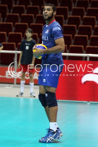  22.09.2013 GDANSK ERGO ARENA<br />SIATKOWKA MEZCZYZN<br />MISTRZOSTWA EUROPY W SIATKOWCE MEZCZYZN 2013 CEV VELUX<br />VOLLEYBALL EUROPEAN CHAMPIONSHIP MEN 2013 - FINAL ROUND <br />GRUPA B ( GROUP B )<br />TURCJA - FRANCJA ( TURKEY - FRANCE )<br />N/Z EARVIN NGAPETH SYLWETKA <br /> 