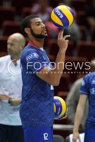  22.09.2013 GDANSK ERGO ARENA<br />SIATKOWKA MEZCZYZN<br />MISTRZOSTWA EUROPY W SIATKOWCE MEZCZYZN 2013 CEV VELUX<br />VOLLEYBALL EUROPEAN CHAMPIONSHIP MEN 2013 - FINAL ROUND <br />GRUPA B ( GROUP B )<br />TURCJA - FRANCJA ( TURKEY - FRANCE )<br />N/Z EARVIN NGAPETH ROLLER FINGER<br /> 