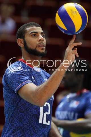  22.09.2013 GDANSK ERGO ARENA<br />SIATKOWKA MEZCZYZN<br />MISTRZOSTWA EUROPY W SIATKOWCE MEZCZYZN 2013 CEV VELUX<br />VOLLEYBALL EUROPEAN CHAMPIONSHIP MEN 2013 - FINAL ROUND <br />GRUPA B ( GROUP B )<br />TURCJA - FRANCJA ( TURKEY - FRANCE )<br />N/Z EARVIN NGAPETH ROLLER FINGER<br /> 