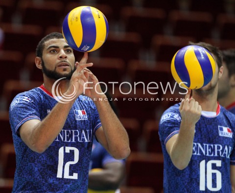  22.09.2013 GDANSK ERGO ARENA<br />SIATKOWKA MEZCZYZN<br />MISTRZOSTWA EUROPY W SIATKOWCE MEZCZYZN 2013 CEV VELUX<br />VOLLEYBALL EUROPEAN CHAMPIONSHIP MEN 2013 - FINAL ROUND <br />GRUPA B ( GROUP B )<br />TURCJA - FRANCJA ( TURKEY - FRANCE )<br />N/Z EARVIN NGAPETH KEVIN TILLIE ROLLER FINGER<br /> 