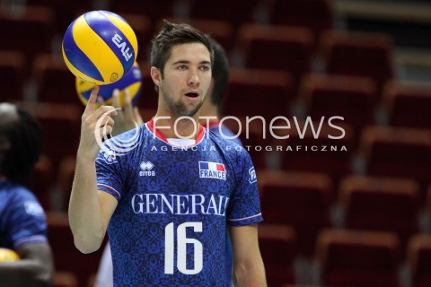 22.09.2013 GDANSK ERGO ARENA<br />SIATKOWKA MEZCZYZN<br />MISTRZOSTWA EUROPY W SIATKOWCE MEZCZYZN 2013 CEV VELUX<br />VOLLEYBALL EUROPEAN CHAMPIONSHIP MEN 2013 - FINAL ROUND <br />GRUPA B ( GROUP B )<br />TURCJA - FRANCJA ( TURKEY - FRANCE )<br />N/Z KEVIN TILLIE ROLLER FINGER<br /> 