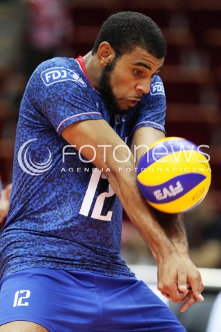  22.09.2013 GDANSK ERGO ARENA<br />SIATKOWKA MEZCZYZN<br />MISTRZOSTWA EUROPY W SIATKOWCE MEZCZYZN 2013 CEV VELUX<br />VOLLEYBALL EUROPEAN CHAMPIONSHIP MEN 2013 - FINAL ROUND <br />GRUPA B ( GROUP B )<br />TURCJA - FRANCJA ( TURKEY - FRANCE )<br />N/Z EARVIN NGAPETH SYLWETKA <br /> 