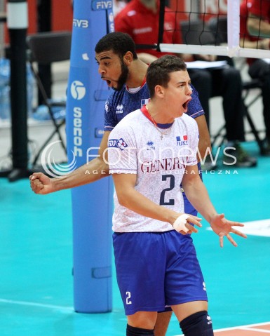  22.09.2013 GDANSK ERGO ARENA<br />SIATKOWKA MEZCZYZN<br />MISTRZOSTWA EUROPY W SIATKOWCE MEZCZYZN 2013 CEV VELUX<br />VOLLEYBALL EUROPEAN CHAMPIONSHIP MEN 2013 - FINAL ROUND <br />GRUPA B ( GROUP B )<br />TURCJA - FRANCJA ( TURKEY - FRANCE )<br />N/Z JENIA GREBENNIKOV EARVIN NGAPETH RADOSC EMOCJE <br /> 
