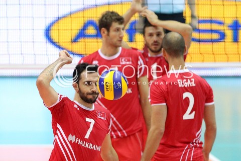  22.09.2013 GDANSK ERGO ARENA<br />SIATKOWKA MEZCZYZN<br />MISTRZOSTWA EUROPY W SIATKOWCE MEZCZYZN 2013 CEV VELUX<br />VOLLEYBALL EUROPEAN CHAMPIONSHIP MEN 2013 - FINAL ROUND <br />GRUPA B ( GROUP B )<br />TURCJA - FRANCJA ( TURKEY - FRANCE )<br />N/Z CAN AYVAZOGLU KEMAL KIVANC ELGAZ ZLOSC EMOCJE<br /> 