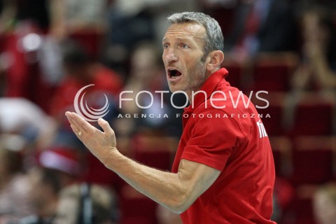 22.09.2013 GDANSK ERGO ARENA<br />SIATKOWKA MEZCZYZN<br />MISTRZOSTWA EUROPY W SIATKOWCE MEZCZYZN 2013 CEV VELUX<br />VOLLEYBALL EUROPEAN CHAMPIONSHIP MEN 2013 - FINAL ROUND <br />GRUPA B ( GROUP B )<br />TURCJA - FRANCJA ( TURKEY - FRANCE )<br />N/Z EMANUELE ZANINI HEAD COACH ( TRENER ) SYLWETKA ZLOSC EMOCJE <br /> 