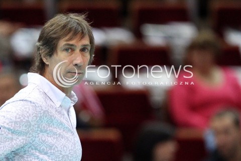  22.09.2013 GDANSK ERGO ARENA<br />SIATKOWKA MEZCZYZN<br />MISTRZOSTWA EUROPY W SIATKOWCE MEZCZYZN 2013 CEV VELUX<br />VOLLEYBALL EUROPEAN CHAMPIONSHIP MEN 2013 - FINAL ROUND <br />GRUPA B ( GROUP B )<br />TURCJA - FRANCJA ( TURKEY - FRANCE )<br />N/Z LAURENT TILLIE HEAD COACH ( TRENER ) SYLWETKA <br /> 