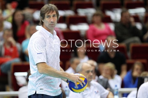  22.09.2013 GDANSK ERGO ARENA<br />SIATKOWKA MEZCZYZN<br />MISTRZOSTWA EUROPY W SIATKOWCE MEZCZYZN 2013 CEV VELUX<br />VOLLEYBALL EUROPEAN CHAMPIONSHIP MEN 2013 - FINAL ROUND <br />GRUPA B ( GROUP B )<br />TURCJA - FRANCJA ( TURKEY - FRANCE )<br />N/Z LAURENT TILLIE HEAD COACH ( TRENER ) SYLWETKA <br /> 