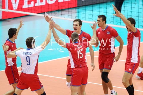  22.09.2013 GDANSK ERGO ARENA<br />SIATKOWKA MEZCZYZN<br />MISTRZOSTWA EUROPY W SIATKOWCE MEZCZYZN 2013 CEV VELUX<br />VOLLEYBALL EUROPEAN CHAMPIONSHIP MEN 2013 - FINAL ROUND <br />GRUPA B ( GROUP B )<br />POLSKA - SLOWACJA ( POLSKA - SLOWACJA )<br />N/Z EMANUEL KOHUT JURAJ ZATKO ROMAN ONDRUSEK RADOSC EMOCJE <br /> 