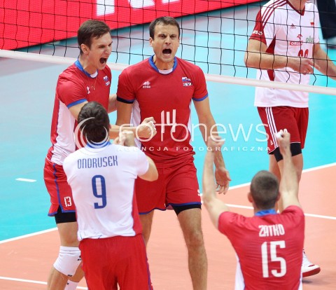  22.09.2013 GDANSK ERGO ARENA<br />SIATKOWKA MEZCZYZN<br />MISTRZOSTWA EUROPY W SIATKOWCE MEZCZYZN 2013 CEV VELUX<br />VOLLEYBALL EUROPEAN CHAMPIONSHIP MEN 2013 - FINAL ROUND <br />GRUPA B ( GROUP B )<br />POLSKA - SLOWACJA ( POLSKA - SLOWACJA )<br />N/Z TOMAS KMET STEFAN JUNIOR CHRTIANSKY ROMAN ONDRUSEK JURAJ ZATKO RADOSC EMOCJE <br /> 