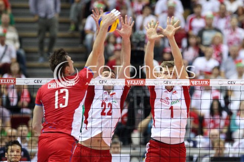  22.09.2013 GDANSK ERGO ARENA<br />SIATKOWKA MEZCZYZN<br />MISTRZOSTWA EUROPY W SIATKOWCE MEZCZYZN 2013 CEV VELUX<br />VOLLEYBALL EUROPEAN CHAMPIONSHIP MEN 2013 - FINAL ROUND <br />GRUPA B ( GROUP B )<br />POLSKA - SLOWACJA ( POLSKA - SLOWACJA )<br />N/Z GRZEGORZ BOCIEK PIOTR NOWAKOWSKI STEFAN JUNIOR CHRTIANSKY <br /> 