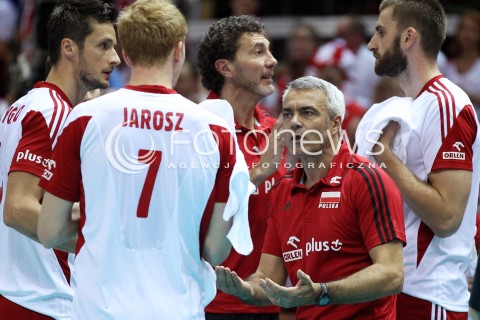  22.09.2013 GDANSK ERGO ARENA<br />SIATKOWKA MEZCZYZN<br />MISTRZOSTWA EUROPY W SIATKOWCE MEZCZYZN 2013 CEV VELUX<br />VOLLEYBALL EUROPEAN CHAMPIONSHIP MEN 2013 - FINAL ROUND <br />GRUPA B ( GROUP B )<br />POLSKA - SLOWACJA ( POLSKA - SLOWACJA )<br />N/Z ANDREA ANASTASI TRENER ( HEAD COACH ) JAKUB JAROSZ <br /> 