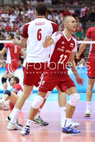  22.09.2013 GDANSK ERGO ARENA<br />SIATKOWKA MEZCZYZN<br />MISTRZOSTWA EUROPY W SIATKOWCE MEZCZYZN 2013 CEV VELUX<br />VOLLEYBALL EUROPEAN CHAMPIONSHIP MEN 2013 - FINAL ROUND <br />GRUPA B ( GROUP B )<br />POLSKA - SLOWACJA ( POLSKA - SLOWACJA )<br />N/Z PAWEL ZATORSKI RADOSC EMOCJE SYLWETKA <br /> 