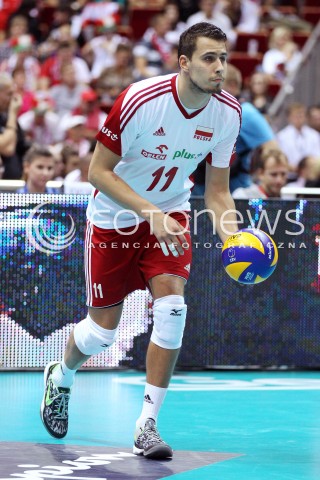  22.09.2013 GDANSK ERGO ARENA<br />SIATKOWKA MEZCZYZN<br />MISTRZOSTWA EUROPY W SIATKOWCE MEZCZYZN 2013 CEV VELUX<br />VOLLEYBALL EUROPEAN CHAMPIONSHIP MEN 2013 - FINAL ROUND <br />GRUPA B ( GROUP B )<br />POLSKA - SLOWACJA ( POLSKA - SLOWACJA )<br />N/Z FABIAN DRZYZGA SYLWETKA <br /> 