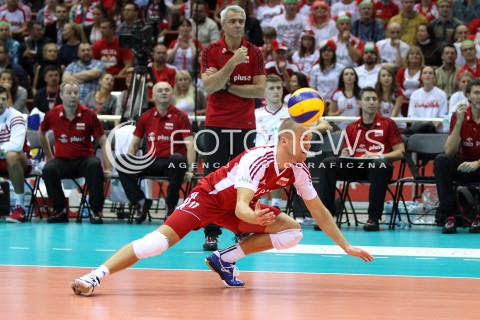  22.09.2013 GDANSK ERGO ARENA<br />SIATKOWKA MEZCZYZN<br />MISTRZOSTWA EUROPY W SIATKOWCE MEZCZYZN 2013 CEV VELUX<br />VOLLEYBALL EUROPEAN CHAMPIONSHIP MEN 2013 - FINAL ROUND <br />GRUPA B ( GROUP B )<br />POLSKA - SLOWACJA ( POLSKA - SLOWACJA )<br />N/Z PAWEL ZATORSKI SYLWETKA <br /> 