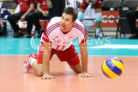  22.09.2013 GDANSK ERGO ARENA<br />SIATKOWKA MEZCZYZN<br />MISTRZOSTWA EUROPY W SIATKOWCE MEZCZYZN 2013 CEV VELUX<br />VOLLEYBALL EUROPEAN CHAMPIONSHIP MEN 2013 - FINAL ROUND <br />GRUPA B ( GROUP B )<br />POLSKA - SLOWACJA ( POLSKA - SLOWACJA )<br />N/Z MICHAL KUBIAK ZLOSC EMOCJE<br /> 