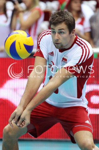  22.09.2013 GDANSK ERGO ARENA<br />SIATKOWKA MEZCZYZN<br />MISTRZOSTWA EUROPY W SIATKOWCE MEZCZYZN 2013 CEV VELUX<br />VOLLEYBALL EUROPEAN CHAMPIONSHIP MEN 2013 - FINAL ROUND <br />GRUPA B ( GROUP B )<br />POLSKA - SLOWACJA ( POLSKA - SLOWACJA )<br />N/Z MICHAL KUBIAK SYLWETKA <br /> 
