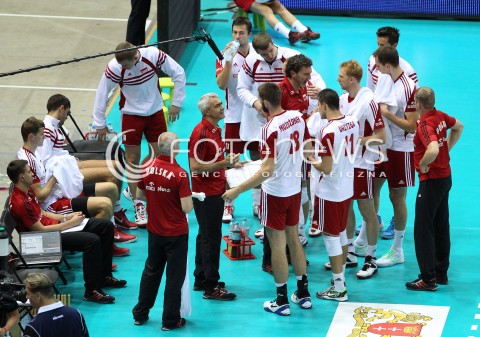  22.09.2013 GDANSK ERGO ARENA<br />SIATKOWKA MEZCZYZN<br />MISTRZOSTWA EUROPY W SIATKOWCE MEZCZYZN 2013 CEV VELUX<br />VOLLEYBALL EUROPEAN CHAMPIONSHIP MEN 2013 - FINAL ROUND <br />GRUPA B ( GROUP B )<br />POLSKA - SLOWACJA ( POLSKA - SLOWACJA )<br />N/Z ANDREA ANASTASI TRENER ( HEAD COACH ) MARCIN MOZDZONEK FABIAN DRZYZGA <br /> 
