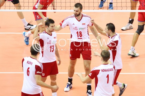  22.09.2013 GDANSK ERGO ARENA<br />SIATKOWKA MEZCZYZN<br />MISTRZOSTWA EUROPY W SIATKOWCE MEZCZYZN 2013 CEV VELUX<br />VOLLEYBALL EUROPEAN CHAMPIONSHIP MEN 2013 - FINAL ROUND <br />GRUPA B ( GROUP B )<br />POLSKA - SLOWACJA ( POLSKA - SLOWACJA )<br />N/Z MICHAL KUBIAK MARCIN MOZDZONEK FABIAN DRZYZGA BARTOSZ KUREK PIOTR NOWAKOWSKI RADOSC EMOCJE <br /> 