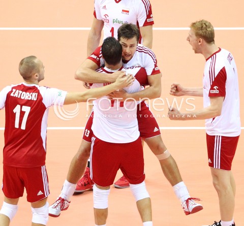  22.09.2013 GDANSK ERGO ARENA<br />SIATKOWKA MEZCZYZN<br />MISTRZOSTWA EUROPY W SIATKOWCE MEZCZYZN 2013 CEV VELUX<br />VOLLEYBALL EUROPEAN CHAMPIONSHIP MEN 2013 - FINAL ROUND <br />GRUPA B ( GROUP B )<br />POLSKA - SLOWACJA ( POLSKA - SLOWACJA )<br />N/Z MICHAL KUBIAK JAKUB JAROSZ FABIAN DRZYZGA RADOSC EMOCJE PAWEL ZATORSKI <br /> 