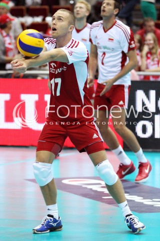  22.09.2013 GDANSK ERGO ARENA<br />SIATKOWKA MEZCZYZN<br />MISTRZOSTWA EUROPY W SIATKOWCE MEZCZYZN 2013 CEV VELUX<br />VOLLEYBALL EUROPEAN CHAMPIONSHIP MEN 2013 - FINAL ROUND <br />GRUPA B ( GROUP B )<br />POLSKA - SLOWACJA ( POLSKA - SLOWACJA )<br />N/Z PAWEL ZATORSKI SYLWETKA <br /> 