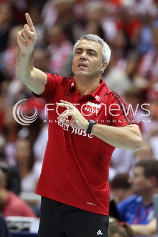  22.09.2013 GDANSK ERGO ARENA<br />SIATKOWKA MEZCZYZN<br />MISTRZOSTWA EUROPY W SIATKOWCE MEZCZYZN 2013 CEV VELUX<br />VOLLEYBALL EUROPEAN CHAMPIONSHIP MEN 2013 - FINAL ROUND <br />GRUPA B ( GROUP B )<br />POLSKA - SLOWACJA ( POLSKA - SLOWACJA )<br />N/Z ANDREA ANASTASI TRENER ( HEAD COACH ) SYLWETKA <br /> 