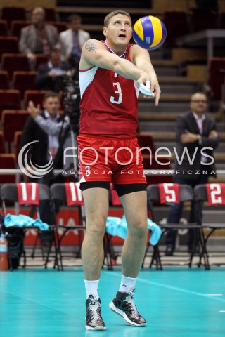  24.09.2013 GDANSK ERGO ARENA<br />SIATKOWKA MEZCZYZN<br />MISTRZOSTWA EUROPY W SIATKOWCE MEZCZYZN 2013 CEV VELUX<br />VOLLEYBALL EUROPEAN CHAMPIONSHIP MEN 2013 - FINAL ROUND <br />BARAZE O AWANS DO CWIERCFINALU<br />ROSJA - SLOWACJA ( RUSSIA - SLOVAKIA )<br />N/Z NIKOLAY APALIKOV SYLWETKA <br /> 
