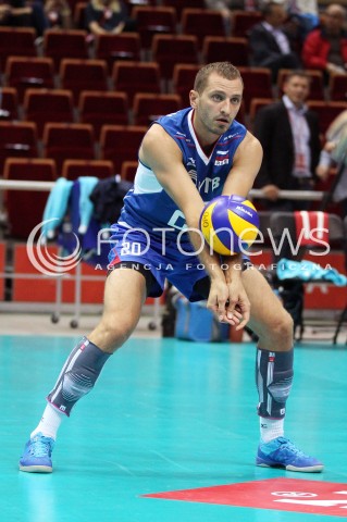  24.09.2013 GDANSK ERGO ARENA<br />SIATKOWKA MEZCZYZN<br />MISTRZOSTWA EUROPY W SIATKOWCE MEZCZYZN 2013 CEV VELUX<br />VOLLEYBALL EUROPEAN CHAMPIONSHIP MEN 2013 - FINAL ROUND <br />BARAZE O AWANS DO CWIERCFINALU<br />ROSJA - SLOWACJA ( RUSSIA - SLOVAKIA )<br />N/Z ARTEM ERMAKOV SYLWETKA <br /> 