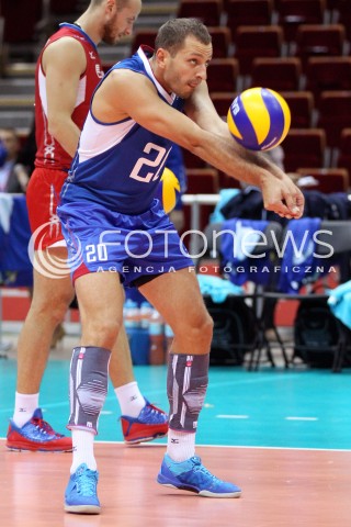  24.09.2013 GDANSK ERGO ARENA<br />SIATKOWKA MEZCZYZN<br />MISTRZOSTWA EUROPY W SIATKOWCE MEZCZYZN 2013 CEV VELUX<br />VOLLEYBALL EUROPEAN CHAMPIONSHIP MEN 2013 - FINAL ROUND <br />BARAZE O AWANS DO CWIERCFINALU<br />ROSJA - SLOWACJA ( RUSSIA - SLOVAKIA )<br />N/Z ARTEM ERMAKOV SYLWETKA <br /> 
