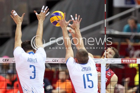  24.09.2013 GDANSK ERGO ARENA<br />SIATKOWKA MEZCZYZN<br />MISTRZOSTWA EUROPY W SIATKOWCE MEZCZYZN 2013 CEV VELUX<br />VOLLEYBALL EUROPEAN CHAMPIONSHIP MEN 2013 - FINAL ROUND <br />BARAZE O AWANS DO CWIERCFINALU<br />ROSJA - SLOWACJA ( RUSSIA - SLOVAKIA )<br />N/Z EVGENY SIVOZHELEZ EMANUEL KOHUT JURAJ ZATKO <br /> 