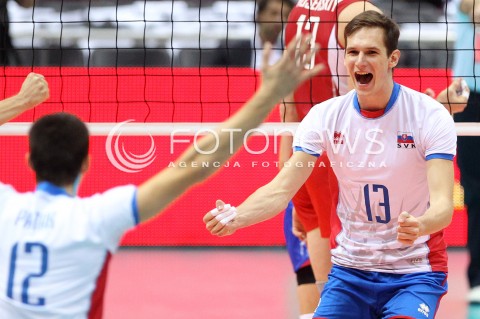  24.09.2013 GDANSK ERGO ARENA<br />SIATKOWKA MEZCZYZN<br />MISTRZOSTWA EUROPY W SIATKOWCE MEZCZYZN 2013 CEV VELUX<br />VOLLEYBALL EUROPEAN CHAMPIONSHIP MEN 2013 - FINAL ROUND <br />BARAZE O AWANS DO CWIERCFINALU<br />ROSJA - SLOWACJA ( RUSSIA - SLOVAKIA )<br />N/Z STEFAN JUNIOR CHRTIANSKY RADOSC EMOCJE <br /> 