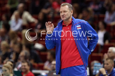  24.09.2013 GDANSK ERGO ARENA<br />SIATKOWKA MEZCZYZN<br />MISTRZOSTWA EUROPY W SIATKOWCE MEZCZYZN 2013 CEV VELUX<br />VOLLEYBALL EUROPEAN CHAMPIONSHIP MEN 2013 - FINAL ROUND <br />BARAZE O AWANS DO CWIERCFINALU<br />ROSJA - SLOWACJA ( RUSSIA - SLOVAKIA )<br />N/Z ANDREI VORONKOV HEAD COACH ( TRENER ) SYLWETKA <br /> 
