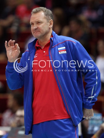  24.09.2013 GDANSK ERGO ARENA<br />SIATKOWKA MEZCZYZN<br />MISTRZOSTWA EUROPY W SIATKOWCE MEZCZYZN 2013 CEV VELUX<br />VOLLEYBALL EUROPEAN CHAMPIONSHIP MEN 2013 - FINAL ROUND <br />BARAZE O AWANS DO CWIERCFINALU<br />ROSJA - SLOWACJA ( RUSSIA - SLOVAKIA )<br />N/Z ANDREI VORONKOV HEAD COACH ( TRENER ) SYLWETKA <br /> 