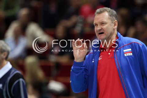  24.09.2013 GDANSK ERGO ARENA<br />SIATKOWKA MEZCZYZN<br />MISTRZOSTWA EUROPY W SIATKOWCE MEZCZYZN 2013 CEV VELUX<br />VOLLEYBALL EUROPEAN CHAMPIONSHIP MEN 2013 - FINAL ROUND <br />BARAZE O AWANS DO CWIERCFINALU<br />ROSJA - SLOWACJA ( RUSSIA - SLOVAKIA )<br />N/Z ANDREI VORONKOV HEAD COACH ( TRENER ) SYLWETKA <br /> 