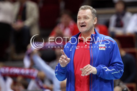  24.09.2013 GDANSK ERGO ARENA<br />SIATKOWKA MEZCZYZN<br />MISTRZOSTWA EUROPY W SIATKOWCE MEZCZYZN 2013 CEV VELUX<br />VOLLEYBALL EUROPEAN CHAMPIONSHIP MEN 2013 - FINAL ROUND <br />BARAZE O AWANS DO CWIERCFINALU<br />ROSJA - SLOWACJA ( RUSSIA - SLOVAKIA )<br />N/Z ANDREI VORONKOV HEAD COACH ( TRENER ) SYLWETKA <br /> 