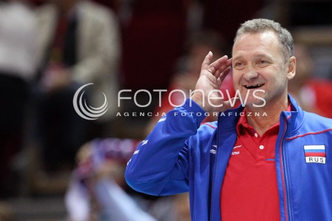  24.09.2013 GDANSK ERGO ARENA<br />SIATKOWKA MEZCZYZN<br />MISTRZOSTWA EUROPY W SIATKOWCE MEZCZYZN 2013 CEV VELUX<br />VOLLEYBALL EUROPEAN CHAMPIONSHIP MEN 2013 - FINAL ROUND <br />BARAZE O AWANS DO CWIERCFINALU<br />ROSJA - SLOWACJA ( RUSSIA - SLOVAKIA )<br />N/Z ANDREI VORONKOV HEAD COACH ( TRENER ) SYLWETKA <br /> 