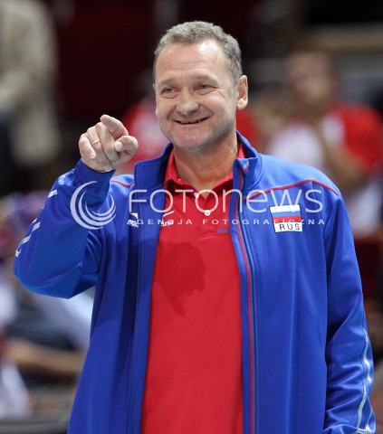  24.09.2013 GDANSK ERGO ARENA<br />SIATKOWKA MEZCZYZN<br />MISTRZOSTWA EUROPY W SIATKOWCE MEZCZYZN 2013 CEV VELUX<br />VOLLEYBALL EUROPEAN CHAMPIONSHIP MEN 2013 - FINAL ROUND <br />BARAZE O AWANS DO CWIERCFINALU<br />ROSJA - SLOWACJA ( RUSSIA - SLOVAKIA )<br />N/Z ANDREI VORONKOV HEAD COACH ( TRENER ) SYLWETKA <br /> 