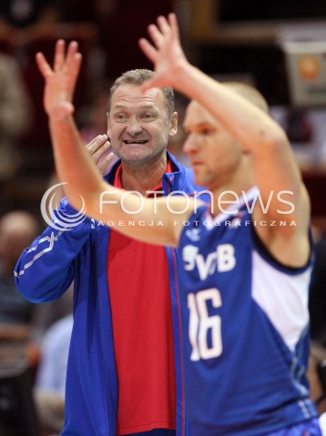  24.09.2013 GDANSK ERGO ARENA<br />SIATKOWKA MEZCZYZN<br />MISTRZOSTWA EUROPY W SIATKOWCE MEZCZYZN 2013 CEV VELUX<br />VOLLEYBALL EUROPEAN CHAMPIONSHIP MEN 2013 - FINAL ROUND <br />BARAZE O AWANS DO CWIERCFINALU<br />ROSJA - SLOWACJA ( RUSSIA - SLOVAKIA )<br />N/Z ANDREI VORONKOV HEAD COACH ( TRENER ) <br /> 