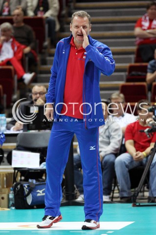 24.09.2013 GDANSK ERGO ARENA<br />SIATKOWKA MEZCZYZN<br />MISTRZOSTWA EUROPY W SIATKOWCE MEZCZYZN 2013 CEV VELUX<br />VOLLEYBALL EUROPEAN CHAMPIONSHIP MEN 2013 - FINAL ROUND <br />BARAZE O AWANS DO CWIERCFINALU<br />ROSJA - SLOWACJA ( RUSSIA - SLOVAKIA )<br />N/Z ANDREI VORONKOV HEAD COACH ( TRENER ) SYLWETKA <br /> 