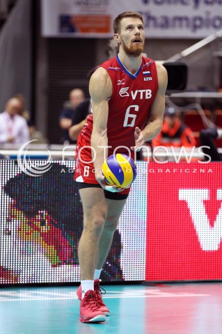  24.09.2013 GDANSK ERGO ARENA<br />SIATKOWKA MEZCZYZN<br />MISTRZOSTWA EUROPY W SIATKOWCE MEZCZYZN 2013 CEV VELUX<br />VOLLEYBALL EUROPEAN CHAMPIONSHIP MEN 2013 - FINAL ROUND <br />BARAZE O AWANS DO CWIERCFINALU<br />ROSJA - SLOWACJA ( RUSSIA - SLOVAKIA )<br />N/Z EVGENY SIVOZHELEZ SYLWETKA <br /> 