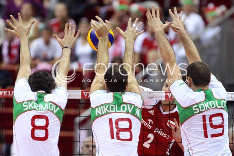  24.09.2013 GDANSK ERGO ARENA<br />SIATKOWKA MEZCZYZN<br />MISTRZOSTWA EUROPY W SIATKOWCE MEZCZYZN 2013 CEV VELUX<br />VOLLEYBALL EUROPEAN CHAMPIONSHIP MEN 2013 - FINAL ROUND <br />BARAZE O AWANS DO CWIERCFINALU<br />POLSKA - BULGARIA ( POLAND - BULGARIA )<br />N/Z MICHAL WINIARSKI TODOR SKRIMOV NIKOLOV NIKOLAY TSVETAN SOKOLOV <br /> 