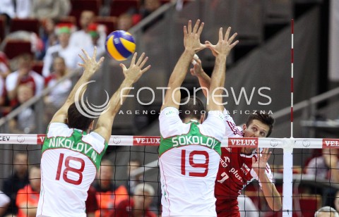  24.09.2013 GDANSK ERGO ARENA<br />SIATKOWKA MEZCZYZN<br />MISTRZOSTWA EUROPY W SIATKOWCE MEZCZYZN 2013 CEV VELUX<br />VOLLEYBALL EUROPEAN CHAMPIONSHIP MEN 2013 - FINAL ROUND <br />BARAZE O AWANS DO CWIERCFINALU<br />POLSKA - BULGARIA ( POLAND - BULGARIA )<br />N/Z MICHAL WINIARSKI NIKOLOV NIKOLAY TSVETAN SOKOLOV <br /> 