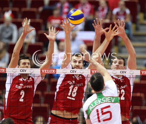  24.09.2013 GDANSK ERGO ARENA<br />SIATKOWKA MEZCZYZN<br />MISTRZOSTWA EUROPY W SIATKOWCE MEZCZYZN 2013 CEV VELUX<br />VOLLEYBALL EUROPEAN CHAMPIONSHIP MEN 2013 - FINAL ROUND <br />BARAZE O AWANS DO CWIERCFINALU<br />POLSKA - BULGARIA ( POLAND - BULGARIA )<br />N/Z MICHAL WINIARSKI MARCIN MOZDZONEK GRZEGORZ BOCIEK TODOR ALEKSIEV <br /> 