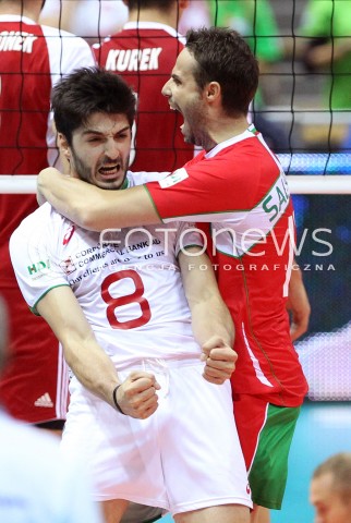  24.09.2013 GDANSK ERGO ARENA<br />SIATKOWKA MEZCZYZN<br />MISTRZOSTWA EUROPY W SIATKOWCE MEZCZYZN 2013 CEV VELUX<br />VOLLEYBALL EUROPEAN CHAMPIONSHIP MEN 2013 - FINAL ROUND <br />BARAZE O AWANS DO CWIERCFINALU<br />POLSKA - BULGARIA ( POLAND - BULGARIA )<br />N/Z TODOR SKRIMOV TEODOR SALPAROV RADOSC EMOCJE <br /> 