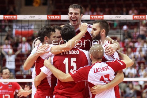  24.09.2013 GDANSK ERGO ARENA<br />SIATKOWKA MEZCZYZN<br />MISTRZOSTWA EUROPY W SIATKOWCE MEZCZYZN 2013 CEV VELUX<br />VOLLEYBALL EUROPEAN CHAMPIONSHIP MEN 2013 - FINAL ROUND <br />BARAZE O AWANS DO CWIERCFINALU<br />POLSKA - BULGARIA ( POLAND - BULGARIA )<br />N/Z GRZEGORZ BOCIEK LUKASZ ZYGADLO MARCIN MOZDZONEK PAWEL ZATORSKI MICHAL WINIARSKI RADOSC EMOCJE <br /> 