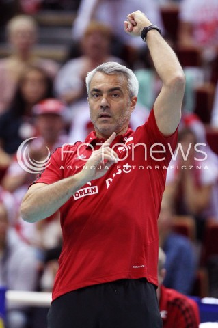  24.09.2013 GDANSK ERGO ARENA<br />SIATKOWKA MEZCZYZN<br />MISTRZOSTWA EUROPY W SIATKOWCE MEZCZYZN 2013 CEV VELUX<br />VOLLEYBALL EUROPEAN CHAMPIONSHIP MEN 2013 - FINAL ROUND <br />BARAZE O AWANS DO CWIERCFINALU<br />POLSKA - BULGARIA ( POLAND - BULGARIA )<br />N/Z ANDREA ANASTASI TRENER ( HEAD COACH ) SYLWETKA <br /> 