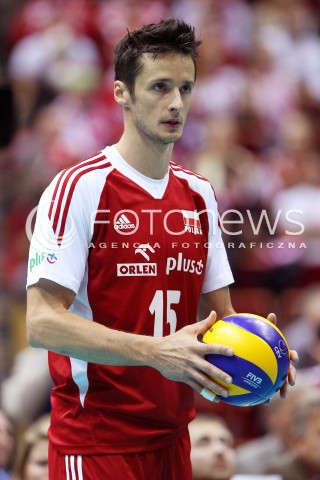  24.09.2013 GDANSK ERGO ARENA<br />SIATKOWKA MEZCZYZN<br />MISTRZOSTWA EUROPY W SIATKOWCE MEZCZYZN 2013 CEV VELUX<br />VOLLEYBALL EUROPEAN CHAMPIONSHIP MEN 2013 - FINAL ROUND <br />BARAZE O AWANS DO CWIERCFINALU<br />POLSKA - BULGARIA ( POLAND - BULGARIA )<br />N/Z LUKASZ ZYGADLO SYLWETKA  <br /> 